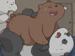 anthro blush bodily_fluids brown_body brown_fur cellphone electronics fur group heart_symbol male male/male phone sex sweat teeth yatosuke cartoon_network we_bare_bears grizzly_(we_bare_bears) ice_bear_(we_bare_bears) panda_(we_bare_bears) bear brown_bear giant_panda grizzly_bear mammal polar_bear ursine 4:3 pseudo_incest_(lore)