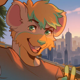 anthro city cityscape male selfie skyline smile solo sunset solarbyte jax_(sugarpunk) australian_possum mammal marsupial petaurid sugar_glider 1:1 low_res portrait