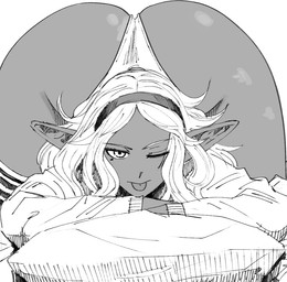 accessory ass_up big_butt big_ears blep bored bottom_heavy butt butt_focus butt_from_the_front clothed clothing dark_body dark_skin female front_view hair hair_accessory hairband huge_butt huge_hips humanoid_pointy_ears legwear long_hair looking_at_viewer lying mole_under_eye not_furry on_front one_eye_closed panties pantsless pillow pointy_ears seductive simple_background solo sweater thick_thighs thigh_highs tongue tongue_out topwear underwear white_background white_hair wide_hips wink winking_at_viewer gutsbro plus-sized_elf kuroeda_(plus-sized_elf) dark_elf elf humanoid mammal 2021 digital_media_(artwork) greyscale monochrome sketch