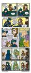 accessory anthro argument blue_hair book brown_hair dialogue female fur green_hair hair headband humanoid_pointy_ears male pointy_ears text yellow_body yellow_fur katie_tiedrich awkwardzombie fire_emblem kid_icarus nintendo pokemon star_fox super_smash_bros. the_legend_of_zelda twilight_princess fox_mccloud ike_(fire_emblem) marth palutena arceus canid canine fox generation_1_pokemon generation_4_pokemon human legendary_pokemon mammal pikachu pokemon_(species) rodent 2014 comic crossover english_text hi_res url