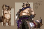 anthro asian_clothing belly brown_body bulge clothing east_asian_clothing fundoshi japanese_clothing male moobs nipples overweight overweight_male scar simple_background solo underwear white_clothing white_fundoshi white_underwear mapachedonny hajime_(fortnite) canid canine mammal raccoon_dog tanuki 2025 hi_res