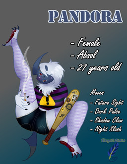 ankh anthro bottomwear card cigarette claws clothing colored_nails crop_top denim denim_bottomwear denim_clothing denim_shorts fangs female fishnet_clothing hair major_arcana nails occult_symbol paws pentagram raised_leg shirt shorts smoking smoking_cigarette solo spread_legs spreading symbol tail tarot tarot_card teeth text the_tower_(tarot) topwear warning_sign white_hair bluequill_studios nintendo pokemon supernatural_(tv_show) pandora_knox absol generation_3_pokemon pokemon_(species) absurd_res english_text hi_res