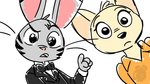 anthro clothed clothing duo female fur looking_at_viewer male simple_background suit white_background molinatwins disney zootopia jack_savage skye_(zootopia) arctic_fox canid canine fox lagomorph leporid mammal rabbit true_fox 16:9 2020 hi_res widescreen