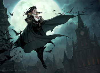 ambient_silhouette ambiguous_gender belt black_hair boots building cape clothed clothing cloud coat feral flying footwear full_moon fully_clothed group hair male moon motion_blur night not_furry_focus outside red_eyes shoes silhouette sky solo_focus tan_body tan_skin topwear jason_chan hasbro magic:_the_gathering wizards_of_the_coast ambient_bat ambient_flier bat humanoid mammal vampire 2012 official_art