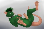 anthro balls black_hair claws collar ear_piercing feet foot_focus foreskin fur genitals green_body green_eyes green_fur green_hair hair humanoid_genitalia humanoid_penis long_tail male mohawk paws penis piercing presenting presenting_penis solo spiked_collar spikes tail toes conditional_dnp pawsta pawsta_(character) mammal murid murine rat rodent 3:2 absurd_res hi_res