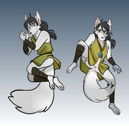 anthro anus balls clothing erection feet fingers fur genitals grey_body grey_fur hair holding_leg humanoid_genitalia humanoid_penis jewelry looking_at_viewer male pendant penis presenting presenting_anus presenting_penis shirt simple_background smile solo spread_legs spreading tail toes topwear tunic yinller segah_(dizzyvixen) canid canine fox mammal red_fox silver_fox true_fox absurd_res digital_media_(artwork) hi_res