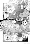 ambiguous_gender bear_trap dialogue forest male plant scar text trap_(contrivance) tree wounded azuma_minatsu nintendo pokemon eeveelution generation_5_pokemon generation_6_pokemon human hydreigon mammal pokemon_(species) sylveon 2019 black_and_white comic japanese_text monochrome translation_request