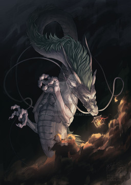 ambiguous_gender feet feral green_hair hair holding_object_in_mouth lamp lantern long_neck scales solo talons toes white_body white_scales drakosha54 ghibli mythology spirited_away haku_(spirited_away) dragon eastern_dragon mythological_creature mythological_scalie scalie 2026