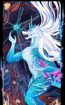 abstract_background anthro art_nouveau biceps blue_body blue_eyes fangs female flower hair horn leaf long_hair looking_at_another magic multicolored_body muscular nature plant solo soul surrealism tail teeth white_body white_hair hynvale asian_mythology disney east_asian_mythology mythology raya_and_the_last_dragon sisu_(ratld) aquatic_dragon dragon eastern_dragon marine mythological_creature mythological_scalie scalie alpha_channel hi_res