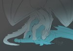 ambiguous_penetration bite blue_body blue_scales female feral male male/female penetration scales white_body white_scales frostidragon mythology farath frosti_(frostidragon) dragon mythological_creature mythological_scalie scalie hi_res