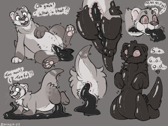anus circle_eyebrows corruption drone eyebrows female fur genitals hypnosis inflatable inflation latex mind_control nipples penetration pool_toy solo transformation vulva symrea mia_(maxaction) animate_inanimate living_inflatable living_latex mammal mustelid otter 4:3 sketch_page