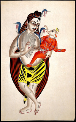 5_fingers 5_toes age_difference anklet biped bottomwear carrying_another clothed clothed_human clothed_humanoid clothed_male clothing crossed_legs duo ear_piercing ear_ring facial_hair feet fingers for_a_head hair headgear humanoid_feet humanoid_hands jewelry loincloth long_hair male male_human male_humanoid multi_arm multi_limb mustache necklace older_human pelvic_curtain piercing plantigrade proboscis_(anatomy) red_body religion ring_piercing simple_background slightly_chubby slightly_chubby_humanoid slightly_chubby_male standing toes topless topless_human topless_humanoid topless_male trunk_(anatomy) young young_humanoid young_male younger_humanoid unknown_artist asian_mythology hindu_mythology hinduism mythology ganesha shiva animal_head animal_humanoid deity deva elephant_humanoid human humanoid mammal mammal_humanoid proboscidean proboscidean_humanoid 19th_century ancient_art gouache_(artwork) hi_res painting_(artwork) traditional_media_(artwork) traditional_painting_(artwork) father_(lore) father_and_child_(lore) father_and_son_(lore) parent_(lore) parent_and_child_(lore) parent_and_son_(lore) son_(lore)
