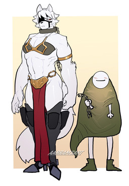 abstract_background ambiguous_gender anthro blush blush_lines bottomwear bra chained_collar claws clothed clothing collar cosplay costume crossdressing duo finger_claws fluffy fluffy_tail fur glistening glistening_body glistening_fur hair loincloth long_tail male muscular muscular_anthro muscular_male red_eyes short_hair slave_leia_costume tail text underwear white_body white_fur white_hair aabramsart mihoyo star_wars zenless_zone_zero anon jabba_the_hutt leia_organa von_lycaon canid canine canis human mammal thiren wolf 2025 absurd_res artist_name digital_drawing_(artwork) digital_media_(artwork) hi_res watermark