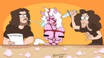 16:9 2020 angry anthro anthrofied arin_hanson ball_gag bdsm beard bodily_fluids bondage bound breasts censored censored_breasts clothed clothing cursed_image danny_sexbang digital_media_(artwork) equid equine eyes_closed facial_hair female fur furniture gag game_grumps group hair horn human imminent_death knife male male/female mammal mythological_creature mythological_equine mythology nude open_mouth reading restraints rope rope_bondage rope_harness shirt shoocharu signature simple_background spitting_on_face stuffing submissive table topwear torture trio unicorn weapon what widescreen