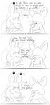 2013 anthro anthrofied bangs bangs_(elpatrixf) bat blush breasts comic ellipsis elpatrixf english_text fan_character female generation_1_pokemon hair hair_over_eyes hi_res kriyu lagomorph leporid long_hair mammal membrane_(anatomy) membranous_wings monochrome nintendo pokemon pokemon_(species) pokemorph rabbit text wings zubat