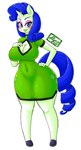 2023 alternate_universe alyrise anthro anthrofied asian_clothing blue_eyes blue_hair breasts chinese_clothing chinese_dress cjk_character cjk_character_on_clothing cleavage cleavage_cutout clothed clothing cutout dress east_asian_clothing equid equine eyeshadow female friendship_is_magic fur green_body green_fur green_lipstick hair hand_on_breast hasbro hi_res hooves horn lipstick makeup mammal my_little_pony mythological_creature mythological_equine mythology navel_outline rarity_(mlp) simple_background smile solo unicorn white_background wide_hips