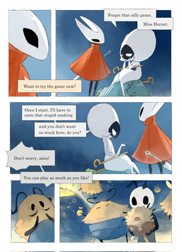 antennae_(anatomy) anthro beverage biped black_body black_eyes cloak clothing detailed_background dialogue duo_focus empty_eyes eye_contact female female_anthro female_humanoid fluffy fur grey_body group hornet's_needle looking_at_another mouthless narrowed_eyes red_cloak red_clothing sitting speech_bubble talking_to_another tan_body tan_fur text white_body white_eyes darkdog hollow_knight:_silksong hollow_knight_(franchise) team_cherry grishkin_(hollow_knight:_silksong) hornet_(hollow_knight) lace_(hollow_knight:_silksong) mooshka_(hollow_knight:_silksong) seth_(hollow_knight:_silksong) arthropod flea_(hollow_knight:_silksong) humanoid 2025 comic digital_drawing_(artwork) digital_media_(artwork) english_text hi_res
