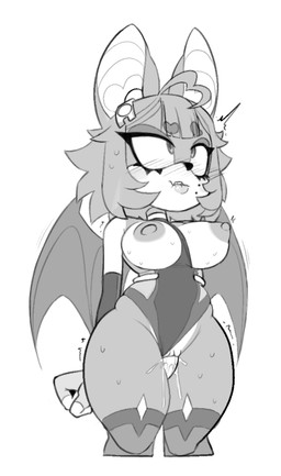 anthro bat_ears bat_wings big_breasts bite biting_lip blush bodily_fluids breasts clenched_teeth clothing clothing_aside deep_penetration ejaculation erect_nipples exposed_breasts eyes_rolled_up female fingerless_gloves genital_fluids genitals gloves handwear juri_the_vamp legwear leotard leotard_aside membrane_(anatomy) membranous_wings nipples penetration precum sex solo standing standing_sex teeth thick_thighs thigh_highs twitching vaginal_fluids vaginal_squirting vulva wings 4chan_anon sega sonic_the_hedgehog_(series) fan_character bat leaf-nosed_bat mammal microbat vampire_bat yangochiropteran monochrome