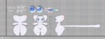 2022 4_fingers ambiguous_gender big_butt big_eyes big_head biped blue_eyes blush butt dated design_sheet digital_media_(artwork) english_text featureless_crotch feet felid feline fingers glistening glistening_body glistening_eyes happy hi_res japanese_text keyhat_tk10 long_tail looking_at_viewer mammal midriff model_sheet navel noseless nude rear_view short_stack signature simple_background smile solo standing t-pose tail text thick_thighs tiril white_body white_butt white_crotch white_feet white_fingers white_midriff white_tail white_thighs wide_hips