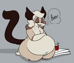 anthro belly beverage big_belly big_tail bloated blush blush_lines burp_cloud burping container eyes_closed huge_belly kneeling male obese overweight pizza_box raised_tail soda soda_cup solo tail thick_thighs conditional_dnp verdantphysician caracal caracal_(genus) felid feline mammal