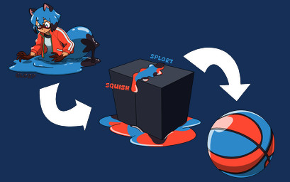 anthro female inanimate_transformation liquification melting molding objectification slime transformation transformation_sequence themadastronaut brand_new_animal studio_trigger michiru_kagemori canid canine mammal raccoon_dog tanuki alpha_channel hi_res