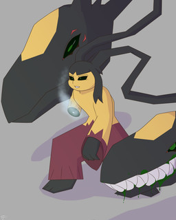 anthro bared_teeth blood blood_from_mouth blood_in_mouth bodily_fluids colored_blood dark_sclera female gore green_blood green_eyes grey_background missing_arm regeneration severed_arm severed_body_part severed_limb simple_background solo steam tear_duct unusual_blood unusual_bodily_fluids yellow_body jordangtxle nintendo pokemon sorin_(jordangtxle) generation_6_pokemon mega_evolution mega_mawile pokemon_(species) 2024 4:5 absurd_res hi_res