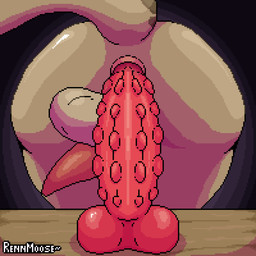 anal anal_penetration anthro anus balls bounce bouncing_balls butt dildo dildo_insertion genitals male nude penetration penis rear_view sex sex_toy sex_toy_insertion solo swinging_penis tail rennmoose fallout microsoft marshal_(marshalaxis) night_stalker_(fallout) reptile scalie snake 1:1 animated digital_media_(artwork) hi_res pixel_(artwork) pixel_animation