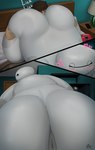 anal anus arched_back baymax bed bedroom big_butt big_hero_6 blush brouva butt butt_grab disney duo facesitting first_person_view furniture hand_on_butt heart_symbol hi_res human looking_back machine male male/male male_pov mammal narrowed_eyes not_furry not_furry_focus on_bed oral overweight overweight_male rear_view rimming robot sex shaking sitting_on_another size_difference white_body