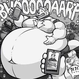 alcohol anthro beer beverage bubble burping comparison drunk drunk_bubble group inflation male male/male morbidly_obese obese overweight plushie public substance_intoxication a0nmaster mythology a0n_(a0nmaster) asinus avian canid canine canis deer domestic_dog donkey dragon equid equine felid gryphon mammal mythological_avian mythological_creature mythological_scalie nordic_sled_dog pantherine samoyed scalie spitz tiger 1:1 hi_res