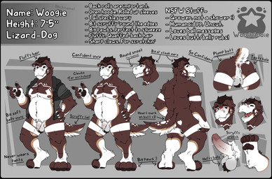 4_toes anthro anus areola backsack ball_tuft balls black_border blush border bottomless brown_anus brown_areola brown_body brown_eyes brown_fur brown_hair brown_nipples brown_pawpads claws clothed clothing erection feet finger_claws flaccid foreskin fur genitals glans hair hoodie hoodie_only humanoid_genitalia humanoid_penis laugh looking_at_viewer looking_back looking_back_at_viewer male markings nipples nude_anthro nude_male open_clothing open_hoodie open_topwear partially_clothed_anthro partially_clothed_male pawpads penis pink_glans retracted_foreskin solo star_(marking) text toes topwear topwear_only tuft unretracted_foreskin woogigooie woogie_(woogigooie) english_text hi_res