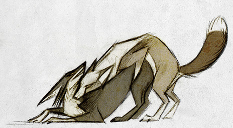 abstract_art ambiguous_penetration ass_up bite digitigrade doggystyle duo female female_penetrated feral feral_on_feral feral_penetrated feral_penetrating feral_penetrating_feral from_behind_position looking_back male male/female male_penetrating male_penetrating_female neck_bite penetration quadruped rounded_back sex toony skia canid canine fox mammal 2014