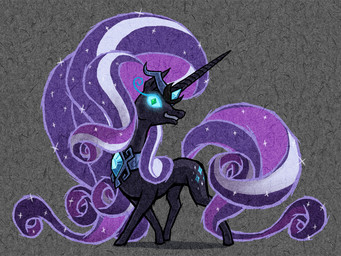 black_body black_fur corruption cutie_mark female feral fur glowing glowing_eyes hair horn multicolored_hair solo style_emulation two_tone_hair awilddrawfagappears friendship_is_magic hasbro idw_publishing my_little_pony my_little_pony_(idw) mythology nintendo the_legend_of_zelda wind_waker nightmare_rarity_(idw) equid equine mammal mythological_creature mythological_equine unicorn 2013 4:3 crossover