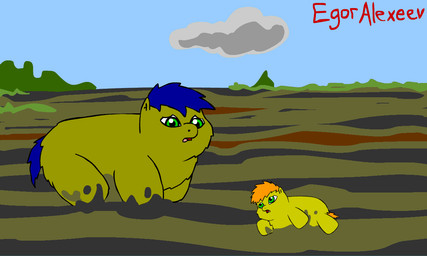 ambiguous_gender beak bite black_beak black_body black_feathers blood blood_from_wound blue_hair blue_tail bodily_fluids cloud corpse crying death dirty dying eye_gouge feathers feral fur gore green_body green_eyes green_fur grotesque_death guts gutted hair hard_vore intestines looking_at_another mud orange_hair organs pain sky struggling stuck suffering sun sunset tail tears vore wounded young young_ambiguous young_feral egoralexeev fluffy_pony avian bird corvid corvus_(genus) crow fluffy_pony_(species) mammal oscine passerine 2d_animation 5:3 animated digital_media_(artwork)