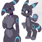 anthro belt black_sclera breasts chibi collar female gloves_(marking) hand_on_breast jewelry leg_markings looking_at_viewer markings multiple_forms pawpads pendant simple_background socks_(marking) solo white_background ki_kidrew mob_entertainment nintendo pokemon poppy_playtime smiling_critters fan_character eeveelution generation_2_pokemon pokemon_(species) shiny_pokemon umbreon hi_res
