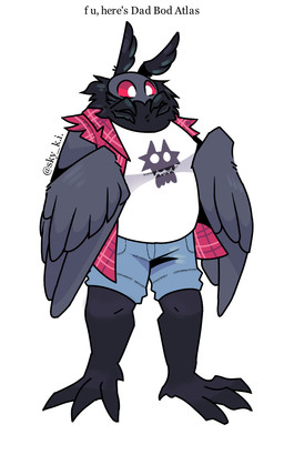 4_toes anisodactyl anthro barefoot black_body black_fur black_wings blue_bottomwear blue_clothing blue_shorts bottomwear clothed clothed_anthro clothed_male clothing feet front_view fully_clothed fully_clothed_anthro fully_clothed_male fur jacket looking_aside male neck_tuft open_clothing open_jacket open_topwear pattern_clothing pattern_topwear plaid plaid_clothing plaid_jacket plaid_topwear print_clothing print_shirt print_topwear realistic_wings red_clothing red_jacket red_sclera red_topwear shirt shorts simple_background sleeveless_jacket solo text toes topwear tuft white_background white_clothing white_eyes white_shirt white_topwear wings skykdotidot cryptid_crush atlas_(cryptid_crush) arthropod insect lepidopteran moth 2023 5:8 artist_name digital_drawing_(artwork) digital_media_(artwork) english_text full-length_portrait hi_res portrait