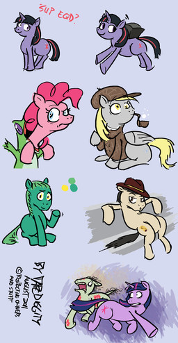 bench bubble_pipe female feral gesture group horn male on_bench running saddle_bag scared simple_background sitting sitting_on_bench vore waving tapediggity friendship_is_magic hasbro my_little_pony mythology derpy_hooves_(mlp) gummy_(mlp) pinkie_pie_(mlp) twilight_sparkle_(mlp) equid equine mammal mythological_creature mythological_equine undead unicorn zombie hi_res