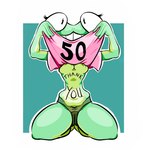 anthro belly breasts clothed clothing female fishnet_clothing fishnet_underwear raised_clothing raised_shirt raised_topwear shirt smile solo thick_thighs topwear underwear rubbish_chameleon biphony_(rubbish_chameleon) amphibian frog hi_res