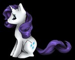 blue_eyes cutie_mark eyelashes female feral glistening glistening_eyes hair horn purple_hair purple_tail side_view solo tail milk-jug friendship_is_magic hasbro my_little_pony mythology rarity_(mlp) equid equine mammal mythological_creature mythological_equine unicorn alpha_channel