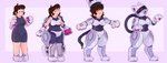 anthro armor base_one_layout basic_sequence breasts cybernetics female four_frame_image four_frame_sequence handpaw linear_sequence machine one_row_layout paws plantigrade_to_digitigrade solo suit_transformation transformation transformation_sequence pawberry nyandroid cyborg felid feline human mammal absurd_res hi_res sequence