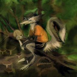 anthro forest fungus male mushroom mushroomer plant solo travel tree plaksapisya sergal 1:1