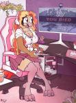 2019 activision anthro anthrofied avian beak big_breasts bottomwear breasts chair cleavage clothed clothing computer computer_mouse controller digital_media_(artwork) electronics female fuf fully_clothed furniture game_controller generation_1_pokemon glass hair headphones hi_res long_hair maddison_ashbury nintendo non-mammal_breasts pidgeot pokemon pokemon_(species) pokemorph shaded skirt solo spyro spyro_the_dragon
