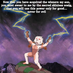 anthro electricity feet floppy_ears food fur hot_dog lightning looking_up male moss multicolored_body multicolored_fur muscular nude pink_body pink_fur plant raining raising_arm rock simple_background solo storm tail text toes two_tone_body two_tone_fur wiener-fag tobi_(wiener-fag) lagomorph leporid mammal rabbit 1:1 digital_media_(artwork) english_text hi_res