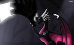 claws duo female feral forgiveness glowing head_bow horn jewelry necklace size_difference wings zilonking activision mythology spyro_the_dragon corrupt_cynder cynder dragon mythological_creature mythological_scalie scalie 2025 comic digital_media_(artwork) hi_res