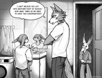 angry annoyed anthro appliance bathroom beastars brush canid canine canis digit_ring ears_back family father_(lore) father_and_child_(lore) father_and_son_(lore) female group haru_(beastars) hi_res husband_and_wife hybrid jewelry lagomorph laundry_machine lee_(greatlizardwizard) legoshi's_chimera_(beastars) legoshi_(beastars) leporid male mammal married_couple mirror mother_(lore) mother_and_child_(lore) mother_and_son_(lore) parent_(lore) parent_and_child_(lore) parent_and_son_(lore) pivoted_ears rabbit ring scolding sink son_(lore) sunny_frostwolf toothbrush trio washing_machine wedding_ring wolf wounded