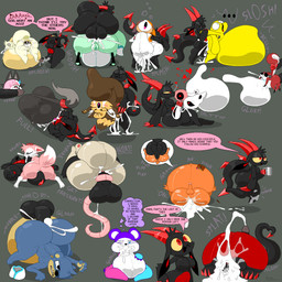 abdominal_bulge ambiguous_gender ambiguous_penetrated anal anal_penetration anus areola arm_pull ass_up auto_cum_inflation balls big_breasts big_butt big_penis black_balls black_butt black_penis blue_butt blush bodily_fluids book both_sexes_in_same_situation bow_tie breast_play breast_suck breasts butt claws clenched_teeth clothing coffee_mug cum cum_ballooning cum_covered cum_explosion cum_from_ass cum_from_mouth cum_from_vagina cum_in_ass cum_in_mouth cum_in_vagina cum_inflation cum_inside cum_on_butt cum_on_ground cum_on_penis cum_overflow cum_splatter cum_through deep_throat dialogue dipstick_tail disembodied_penis ear_pull excessive_cum excessive_genital_fluids female female_penetrated floating forced full_nelson gaping gaping_anus genital_fluids genitals glistening glistening_butt grey_background group gynomorph gynomorph/ambiguous gynomorph/female gynomorph/male gynomorph_penetrating gynomorph_penetrating_ambiguous gynomorph_penetrating_female gynomorph_penetrating_male hat headgear headwear heart_symbol horn huge_butt huge_penis inflation intersex intersex/ambiguous intersex/female intersex/male intersex_penetrating intersex_penetrating_ambiguous intersex_penetrating_female intersex_penetrating_male interspecies kissing long_tail looking_pleasured male male_penetrated markings messy navel nude oral oral_penetration orange_areola orange_butt paper_hat penetration penile penile_penetration penis penis_in_mouth penis_in_vagina pink_butt rape red_eyes saliva saliva_on_penis sex shadow short_stack short_tail simple_background slosh smug_face spade_tail speech_bubble spiked_tail spikes spikes_(anatomy) spiral spiral_eyes sucking sweat sweatdrop swollen_cheeks tail tail_around_penis tail_fetish tail_grab tail_in_ass tail_insertion tail_markings tail_play tail_pull tail_sex teeth text thought_bubble tongue tongue_on_penis tongue_out vaginal vaginal_penetration white_butt zipper toilet_man chikn_nuggit get_pregnant_(meme) mythology bearzel_(chikn_nuggit) cheezborger_(chikn_nuggit) chikn_nuggit_(chikn_nuggit) cofi_(chikn_nuggit) fwench_fwy_(chikn_nuggit) hawt_saus_(chikn_nuggit) iscream_(chikn_nuggit) milkshek_(chikn_nuggit) onyn_ring_(chikn_nuggit) saltwater_taffy_(chikn_nuggit) sassparilla_(chikn_nuggit) slushi_(chikn_nuggit) ailurid bear bovid canid canine caprine dragon eastern_red_bat felid feline fox lagomorph leporid mammal mouse murid murine mustelid mythological_creature mythological_scalie otter rabbit red_panda rodent scalie sciurid sheep tree_squirrel 1:1 2025 digital_media_(artwork) hi_res pixel_(artwork) signature