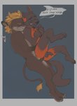 anthro begging begging_not_to_stop blush blush_lines bodily_fluids crying cum cum_drip dripping duo genital_fluids male male/male needy rough_sex sex speech_bubble tears salivahero lucas_(violet_memoir) selwyn_(violet_memoir) canid canine felid fox lion mammal pantherine hi_res