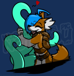 anthro backpack barely_visible_genitalia barely_visible_vulva belt black_nose blue_hair breast_squish breasts brown_body brown_fur consentacles eyes_closed female fur genitals hair heart_reaction hug inner_ear_fluff mostly_nude multicolored_body multicolored_fur scarf simple_background smile solo squish tentacles transparent_background tuft two_tone_body two_tone_fur vulva white_body white_fur wub_(artist) nel'i_(wub) alaskan_malamute canid canine canis domestic_dog mammal nordic_sled_dog spitz tentacle_creature alpha_channel hi_res signature watermark
