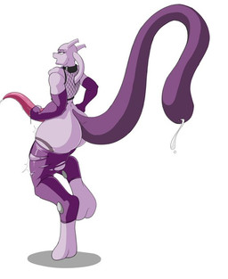 genitals intersex male male_pred penis solo tail tail_fetish tail_play tail_vore vore spazman nintendo pokemon generation_1_pokemon legendary_pokemon mewtwo pokemon_(species)