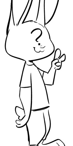 ?_face anthro barefoot biped clothed clothing feet gesture hand_gesture male simple_background solo standing v_sign white_background fuel_(artist) anon anthro_anon lagomorph leporid mammal rabbit 2018 black_and_white monochrome