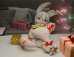 animal_ears anthro anus blush bound bow_on_ear box censored_genitalia censored_pussy container embarrassed female fur genitals gift hair hands_tied legs_tied long_ears looking_at_viewer lying_on_ground multicolored_body multicolored_fur nude on_ground pawpads paws pussy shocked solo submissive submissive_anthro submissive_female submissive_young tail tape tendrils young goalroy zy0n7_(modeler) made_in_abyss nanachi lagomorph leporid mammal narehate rabbit 3d_(artwork) censored digital_media_(artwork) hi_res mosaic_censorship